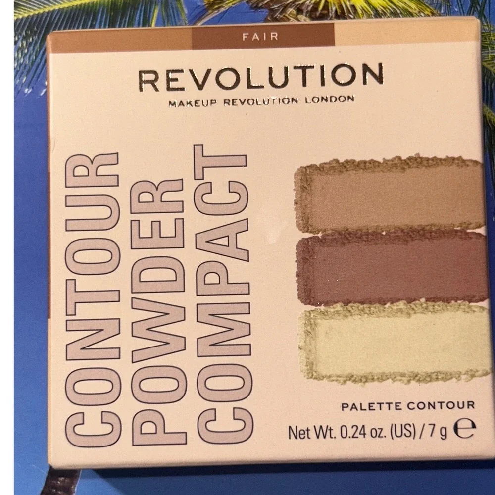 Revolution Contour Powder Compact Palette Face Highlight Shade Fair